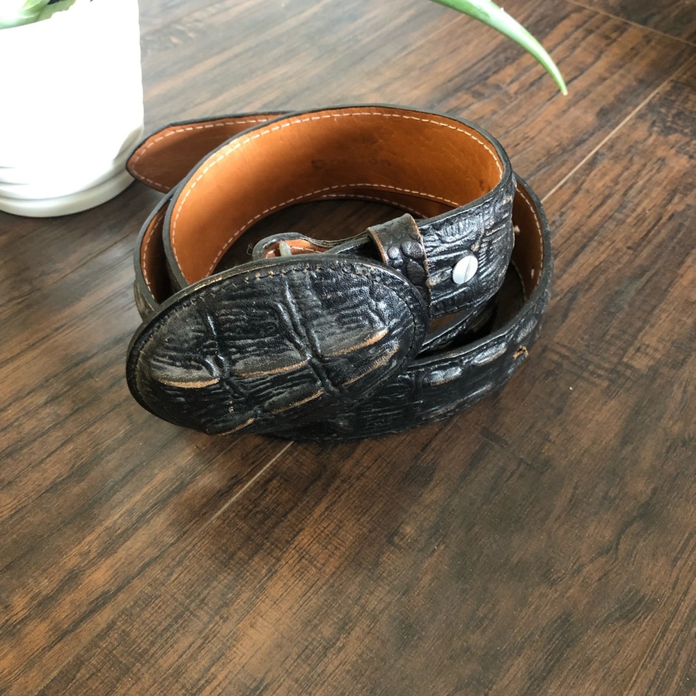 Black Crocodile Belt